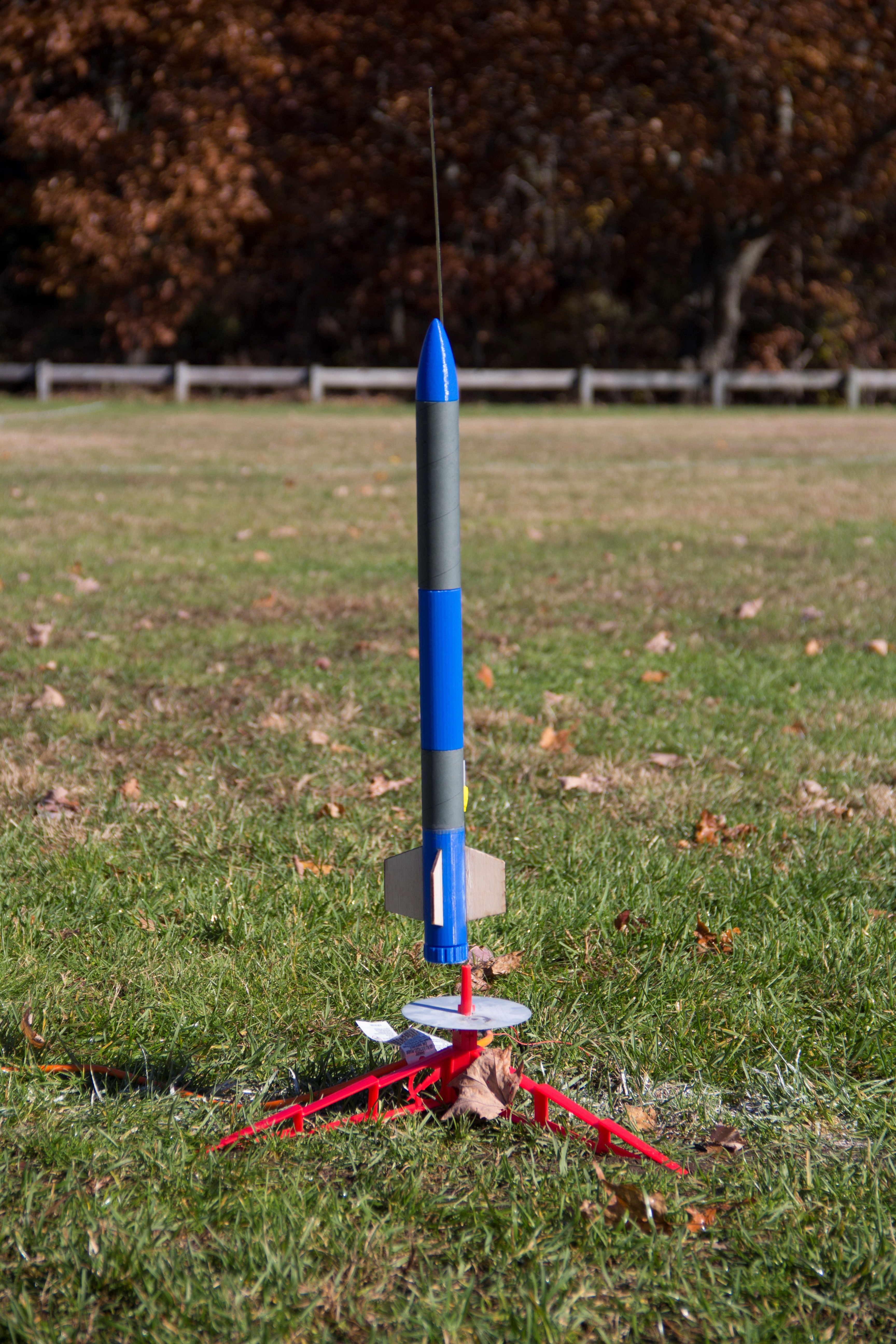 photo of early student rocket